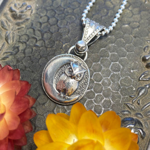 Owl & The Moon Necklace