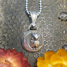 Load image into Gallery viewer, Owl &amp; The Moon Necklace