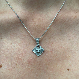 Siver Kitty Necklace