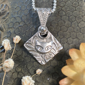 Siver Kitty Necklace