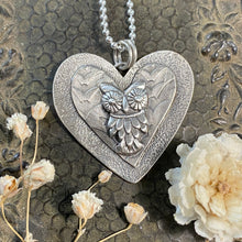 Load image into Gallery viewer, Owl Heart Necklace