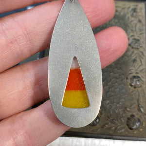 Candycorn Halloween Necklace