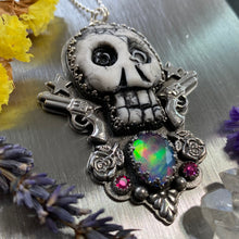 Load image into Gallery viewer, Sun&#39;s out, Guns out Skull Necklace