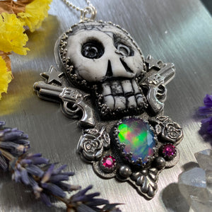 Sun's out, Guns out Skull Necklace