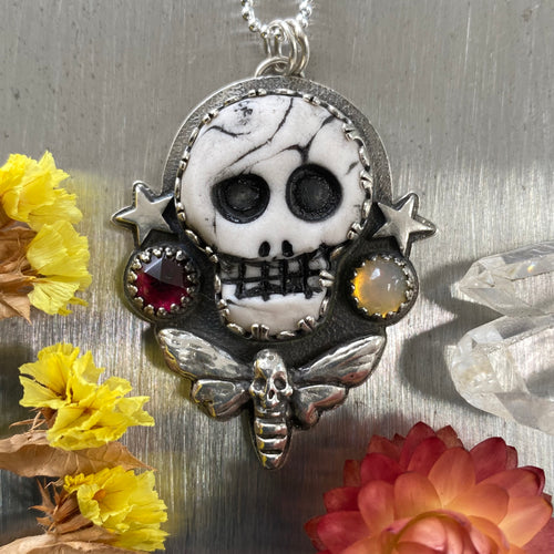 Death's Head Moth Skull Necklace