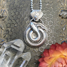 Load image into Gallery viewer, Silver Snake Necklace