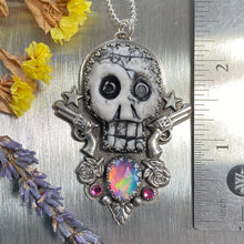 Load image into Gallery viewer, Sun&#39;s out, Guns out Skull Necklace