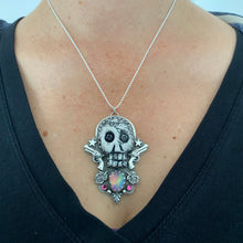 Load image into Gallery viewer, Sun&#39;s out, Guns out Skull Necklace