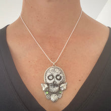 Load image into Gallery viewer, Sacred Heart Skull Necklace