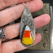 Load image into Gallery viewer, Candycorn Halloween Necklace