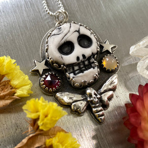 Death's Head Moth Skull Necklace