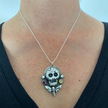 Load image into Gallery viewer, Death&#39;s Head Moth Skull Necklace