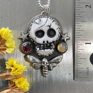 Death's Head Moth Skull Necklace