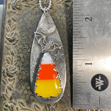 Load image into Gallery viewer, Candycorn Halloween Necklace