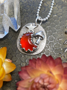 Magical Carnelian Moon Necklace