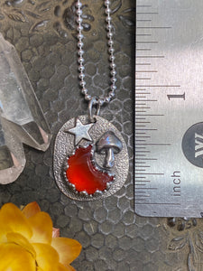 Magical Carnelian Moon Necklace