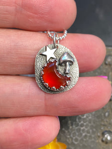 Magical Carnelian Moon Necklace