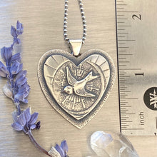 Load image into Gallery viewer, Fly Free Heart Necklace