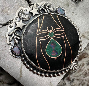 Creatrix Spider Statement Necklace