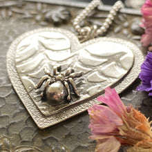 Load image into Gallery viewer, Spider Heart Necklace