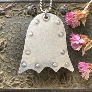 Pink Heart Ghost Necklace