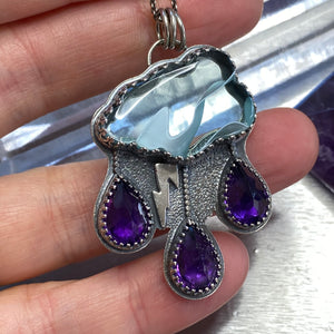 Amethyst Raincloud Necklace