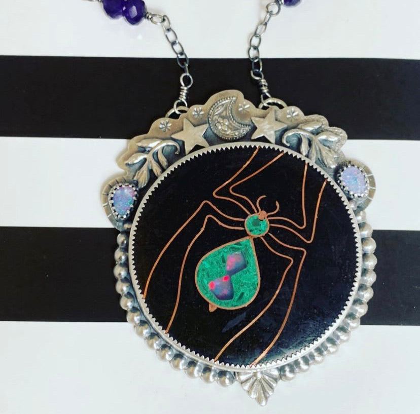 Creatrix Spider Statement Necklace
