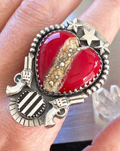 Load image into Gallery viewer, Shoot for the Stars Ring, US size 9.5