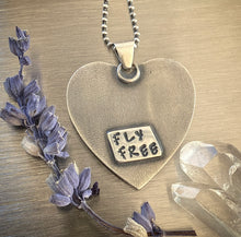 Load image into Gallery viewer, Fly Free Heart Necklace