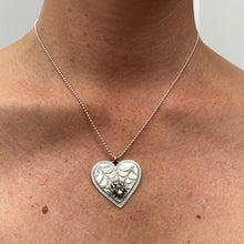 Load image into Gallery viewer, Spider Heart Necklace