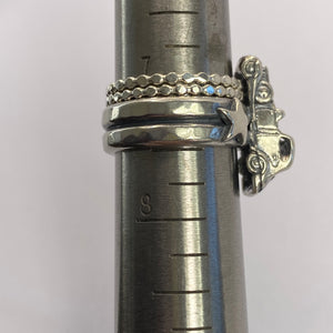 Vintage Car Stacker Ring, US size 7.5