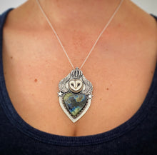 Load image into Gallery viewer, Labradorite Owl Necklace