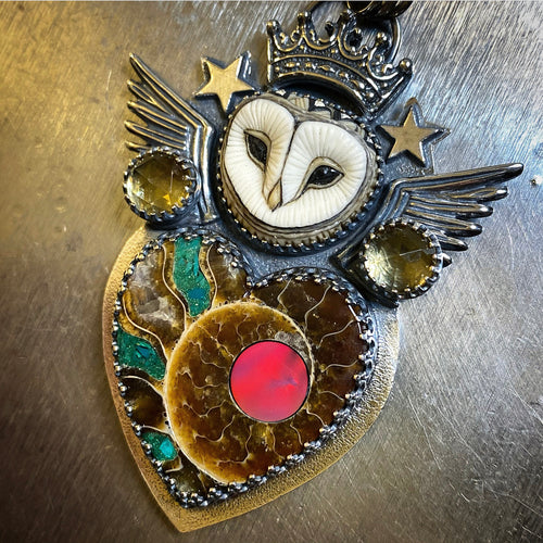 “All Will Be Well” Owl Pendant