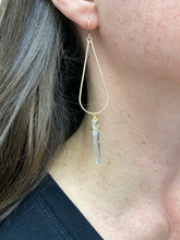 Load image into Gallery viewer, Golden Crystal Earrings: Large