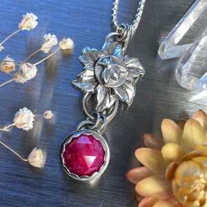 Ruby Bee Necklace