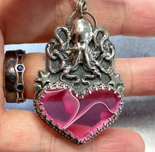 Load image into Gallery viewer, Pink Octopus Necklace