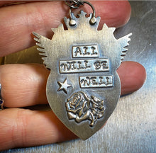 Load image into Gallery viewer, “All Will Be Well” Owl Pendant
