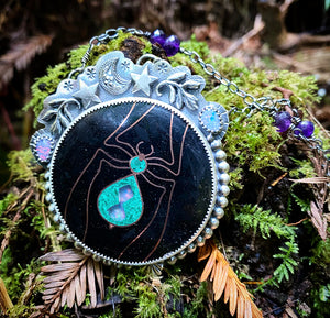 Creatrix Spider Statement Necklace