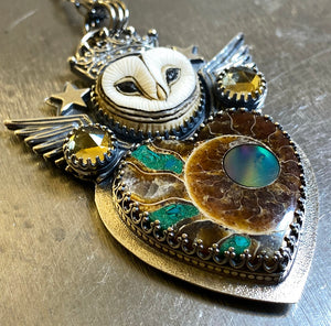 “All Will Be Well” Owl Pendant